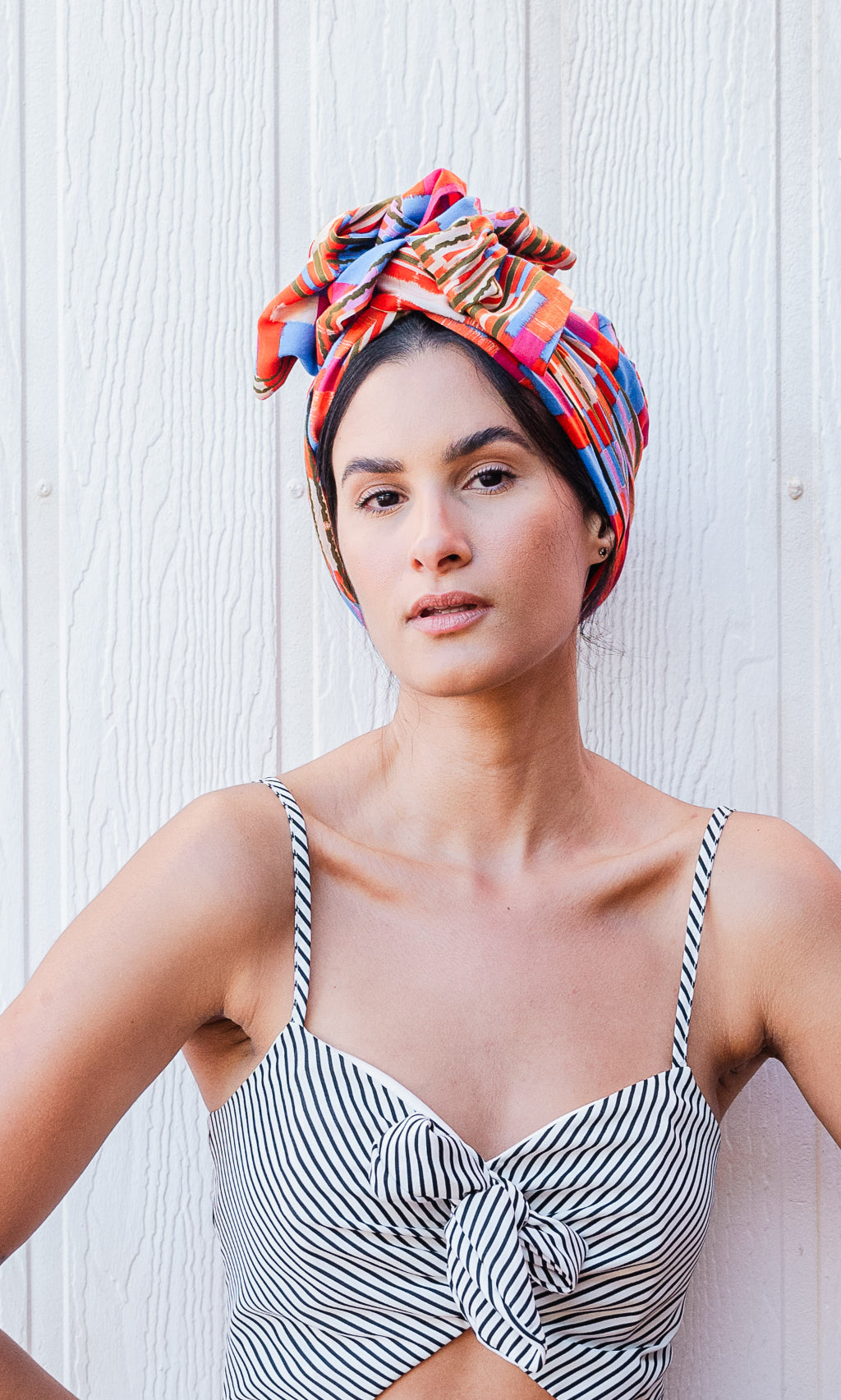 Josephine Wired Head Wrap – Rustle Flow in Skye Celine Martine