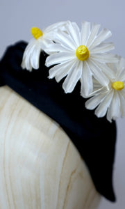 Grace Bloom Headband - Black & White - Made to Order