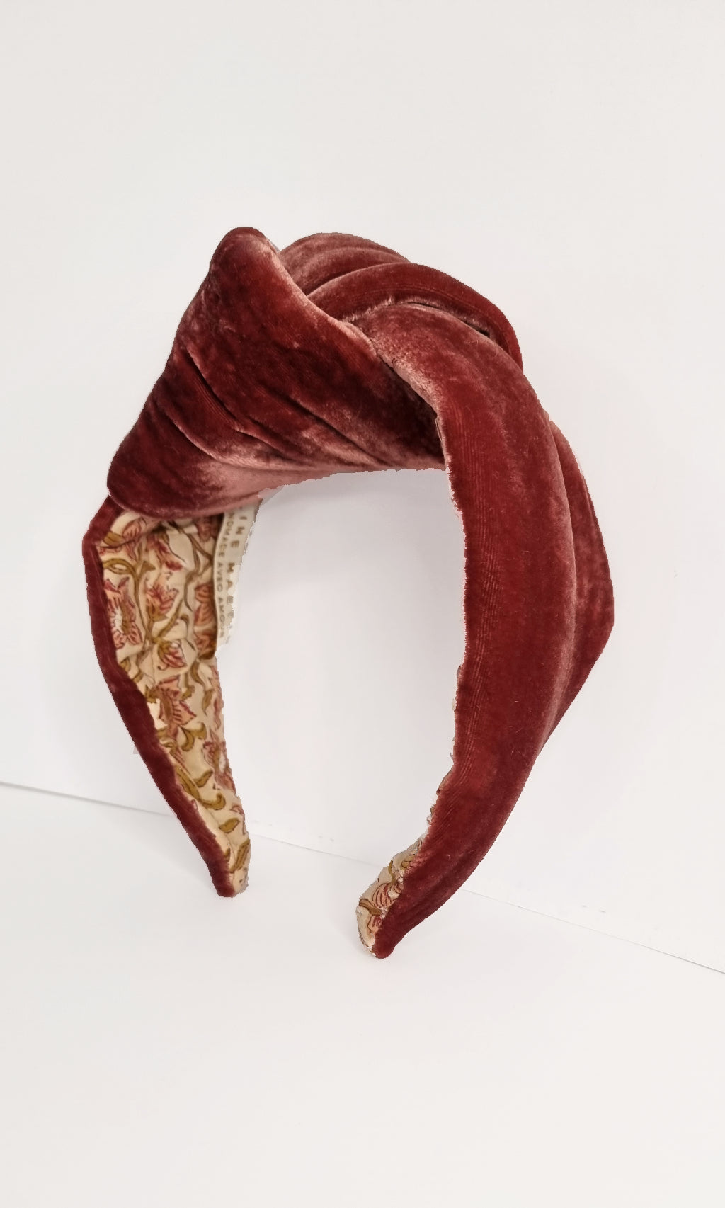 Jeanne Turban Headband - Vintage Shiraz Red