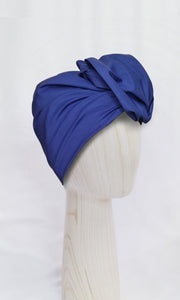 Josephine Wired Head Wrap - Classic Blue