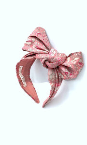 Amantine Scarf Headband - Pink Florals
