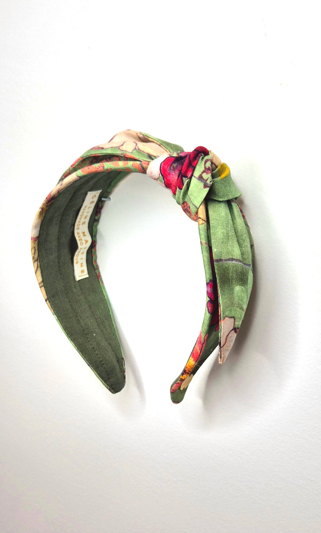 Mathilde Side Knot Headband - Slim - Poppy Fields