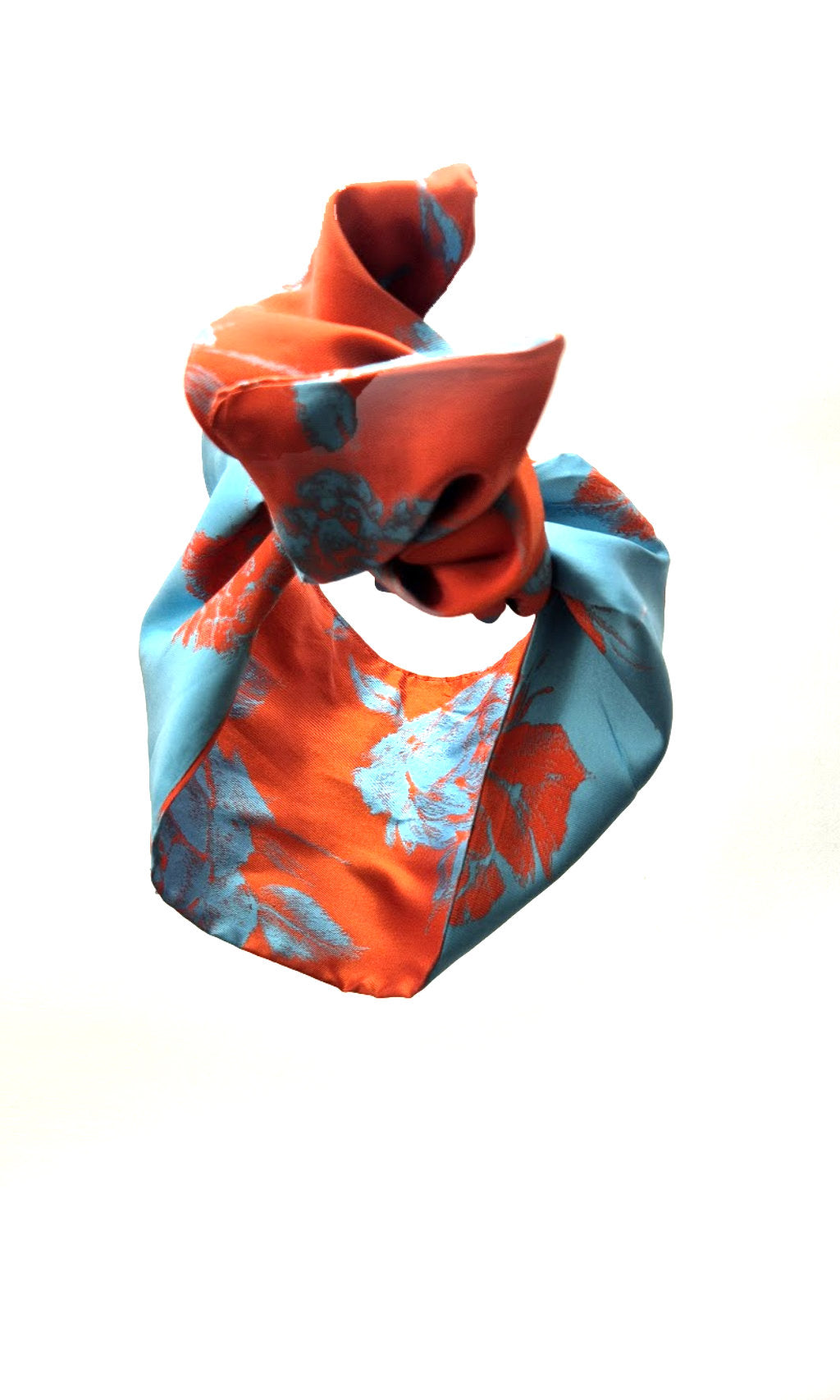 Colette (Wired) Scarf - Blue Red Jacquard