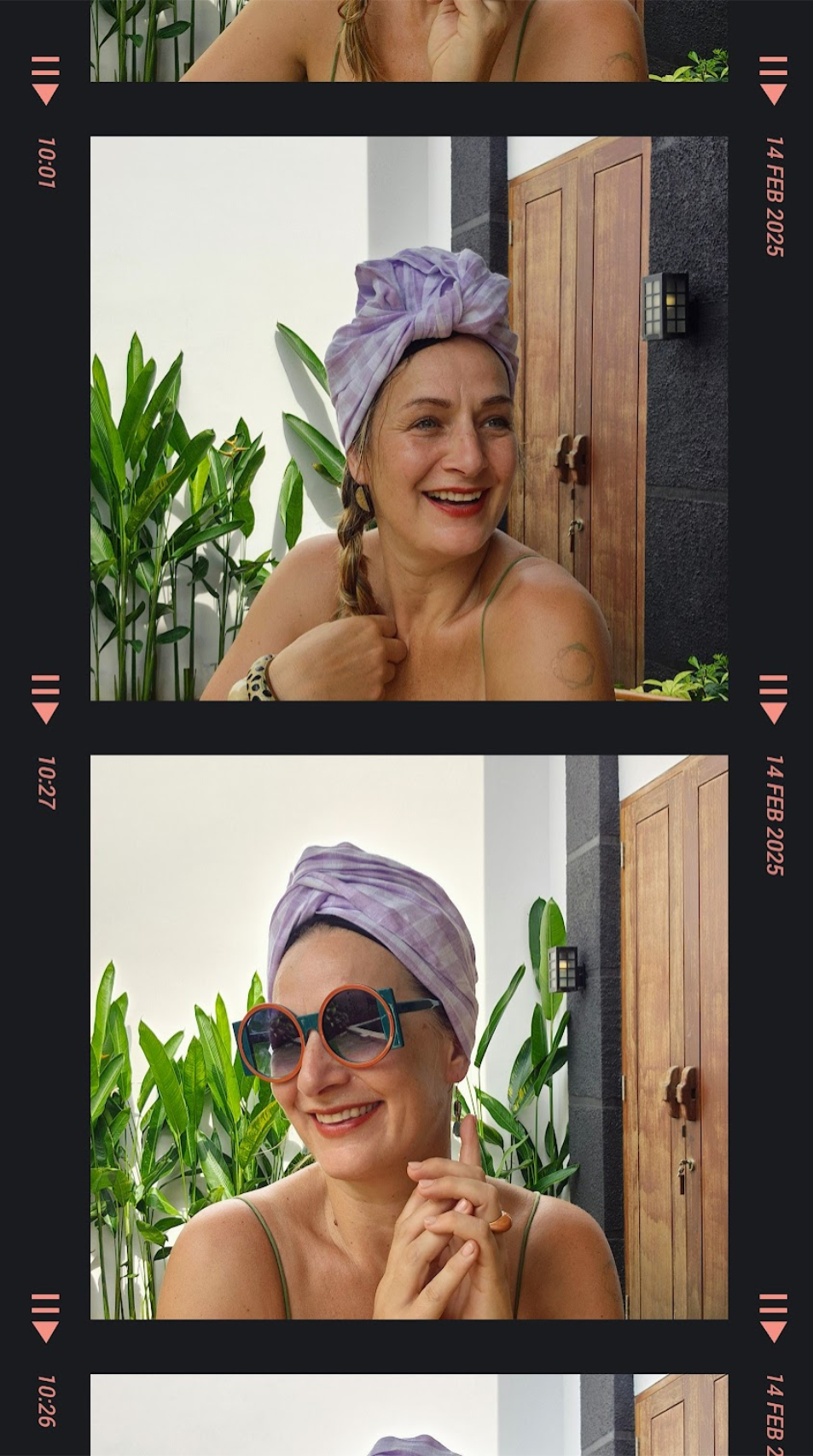 Josephine Wired Head Wrap - Lavender Check