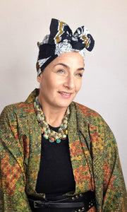 Josephine Wired Head Wrap - Universe Mustard