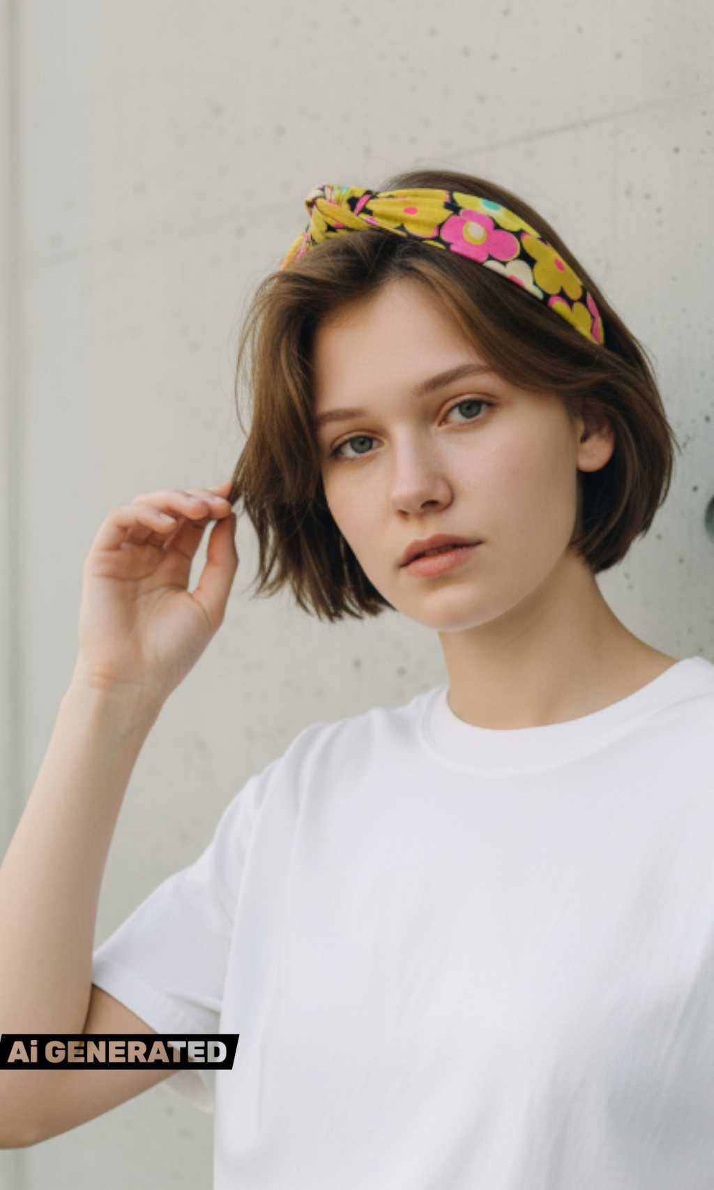 Mathilde Side Knot Headband - Slim - Eden