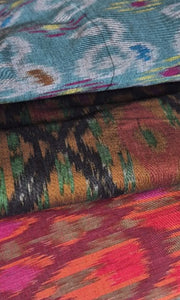 Josephine Wired Head Wrap - Ikat Green