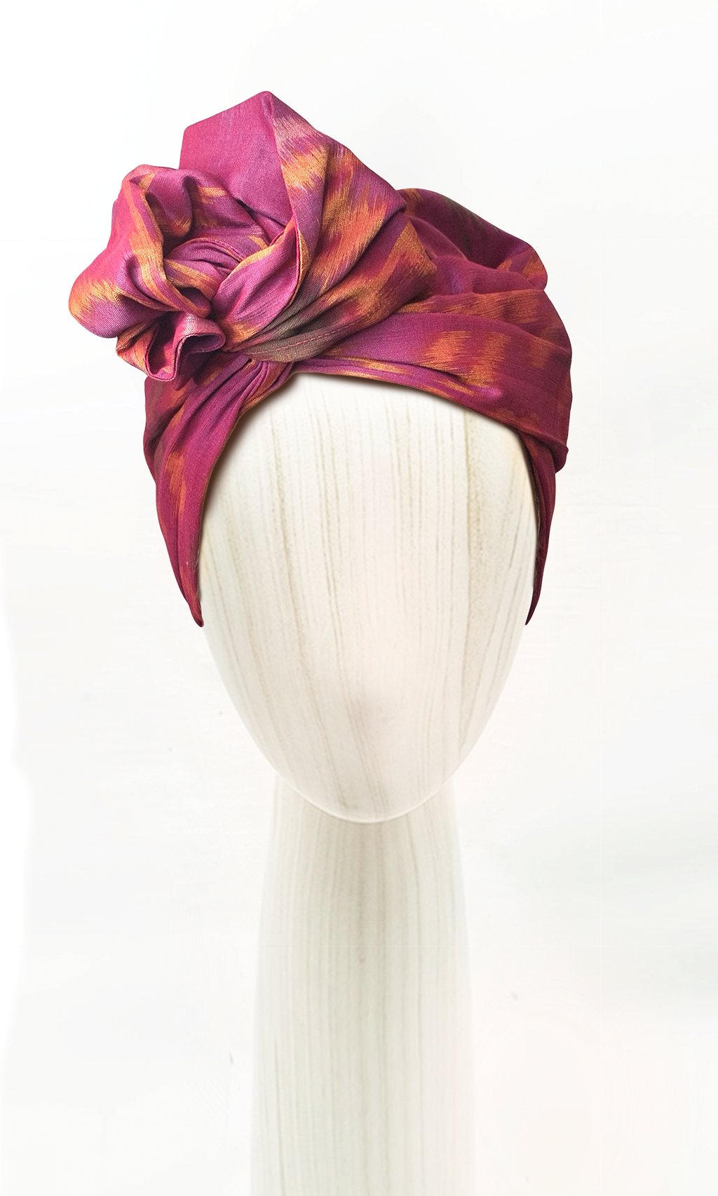 Josephine Wired Head Wrap - Ikat Pink