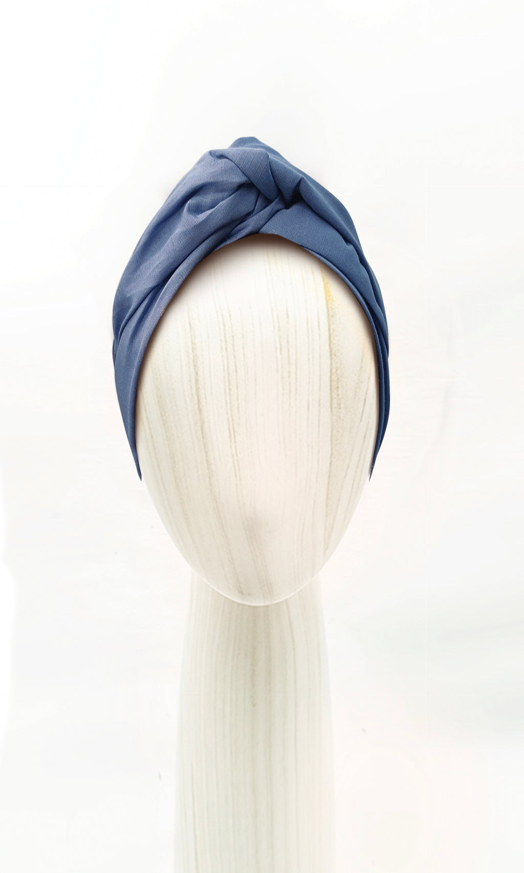 Celine Martine Josephine Wired Head Wrap, Cornflour Blue-Long wrap with hidden wire-wire is removable for machine washing