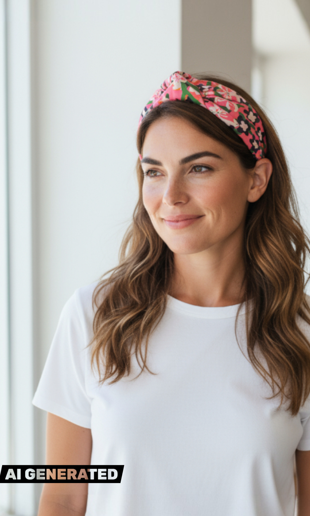 Simone Top Knot Headband - Floral Maya