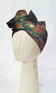 Head wrap for cancer hair loss – soft cotton turban by Celine Martine -Wired chemo head scarf for women – fashion headwear after treatment