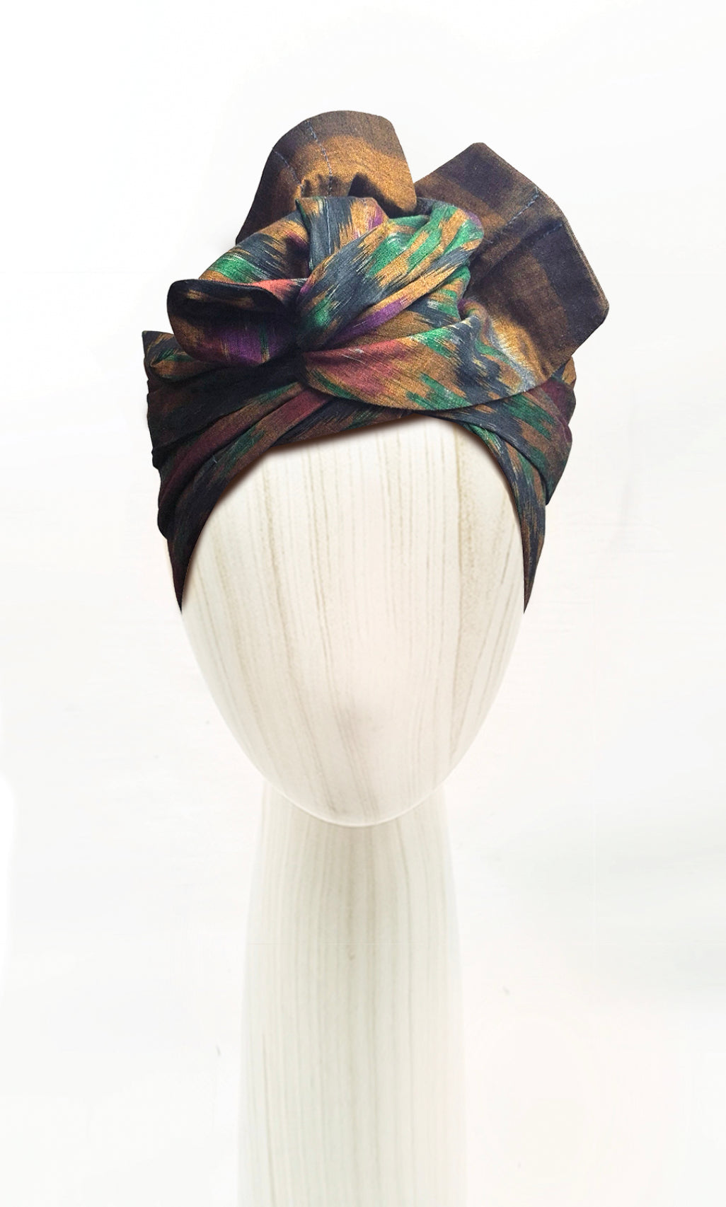 Head wrap for cancer hair loss – soft cotton turban by Celine Martine -Wired chemo head scarf for women – fashion headwear after treatment