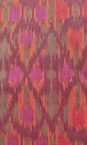 Josephine Wired Head Wrap - Ikat Red