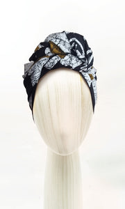 Josephine Wired Head Wrap - Universe Black