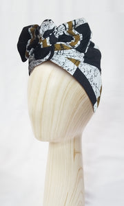 Josephine Wired Head Wrap - Universe Black