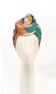 Celine Martine Abstract Garden Head Wrap