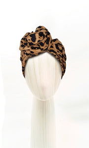 Josephine Wired Head Wrap -  Leopard