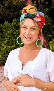 Josephine Wired Head Wrap - Large Gingham