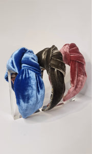 Three new colourways of our Jeanne Turban Headband