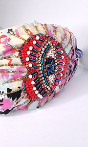 NamJosh - Embroidered Headband- Brave Heart
