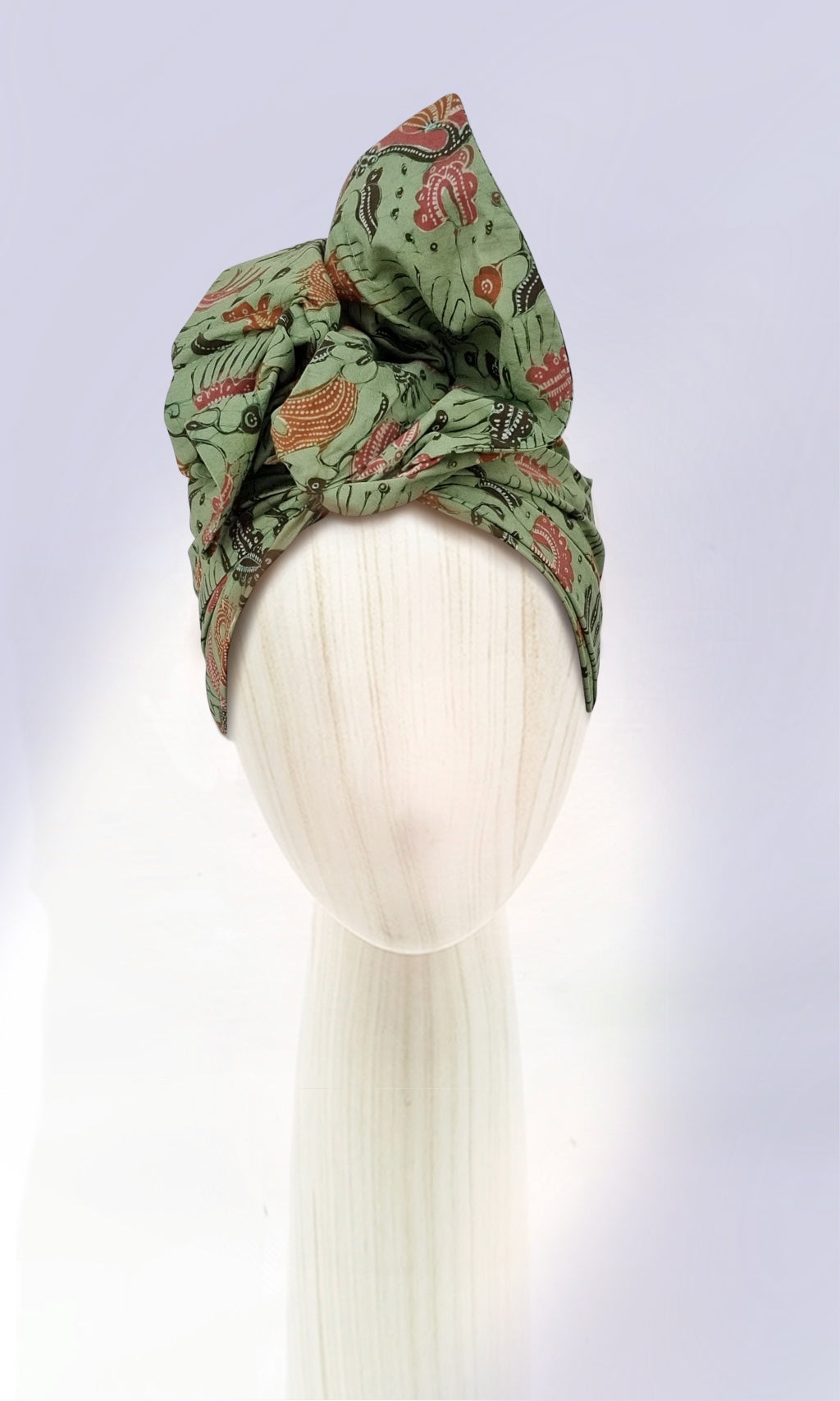 Josephine Wired Head Wrap - Batik Ferns