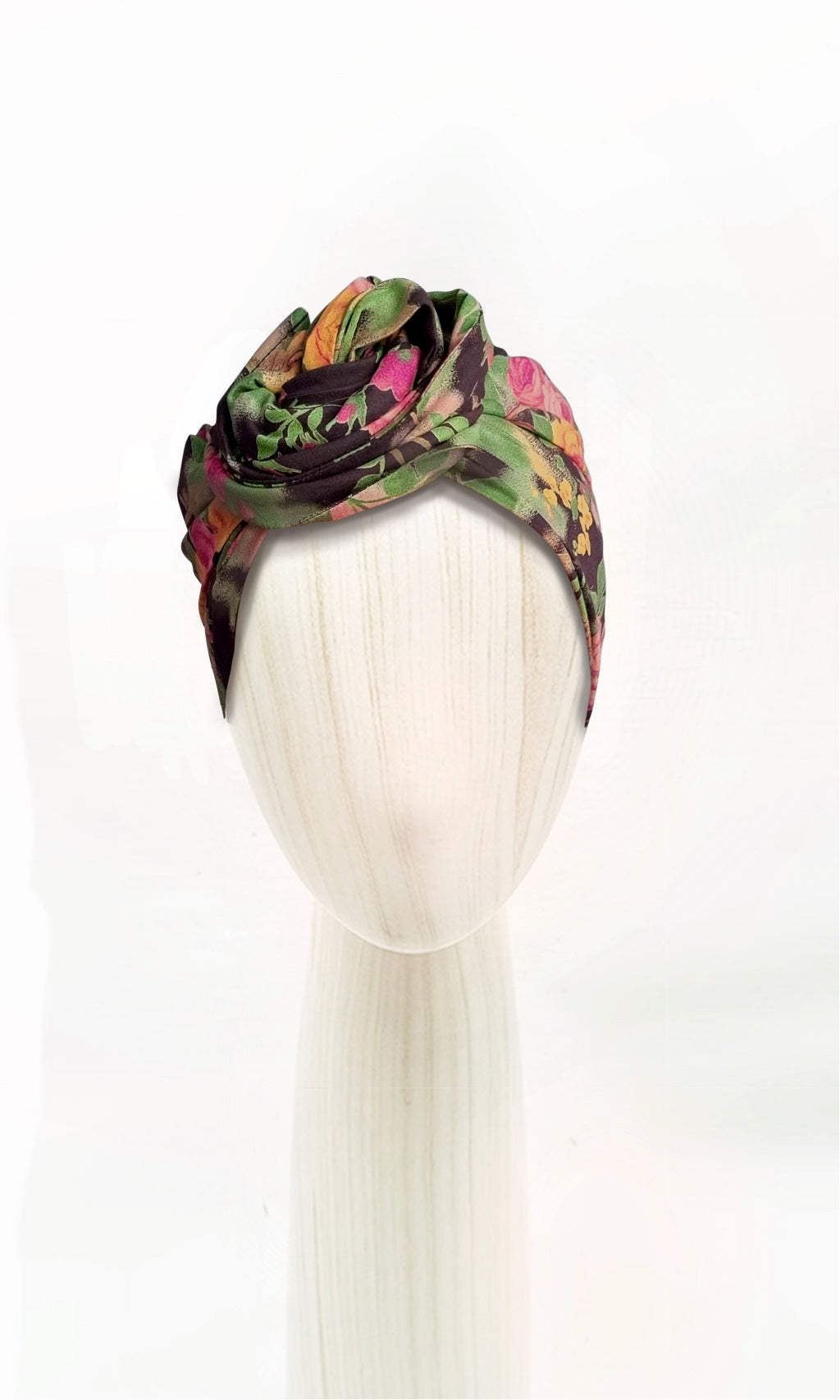 Josephine Wired Head Wrap - Forest Rose