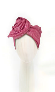 Josephine Wired Head Wrap - Raspberry Pink