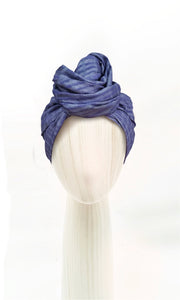 Josephine Wired Head Wrap - Blue Biru