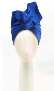 Josephine Wired Head Wrap - Gentle Blue