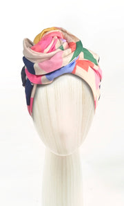 Josephine Wired Head Wrap - Geo Colours