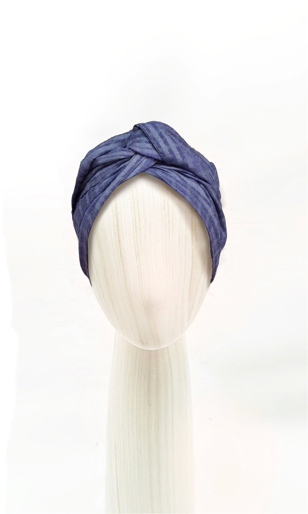 Josephine Wired Head Wrap - Blue Biru