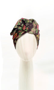 Josephine Wired Head Wrap - Forest Rose