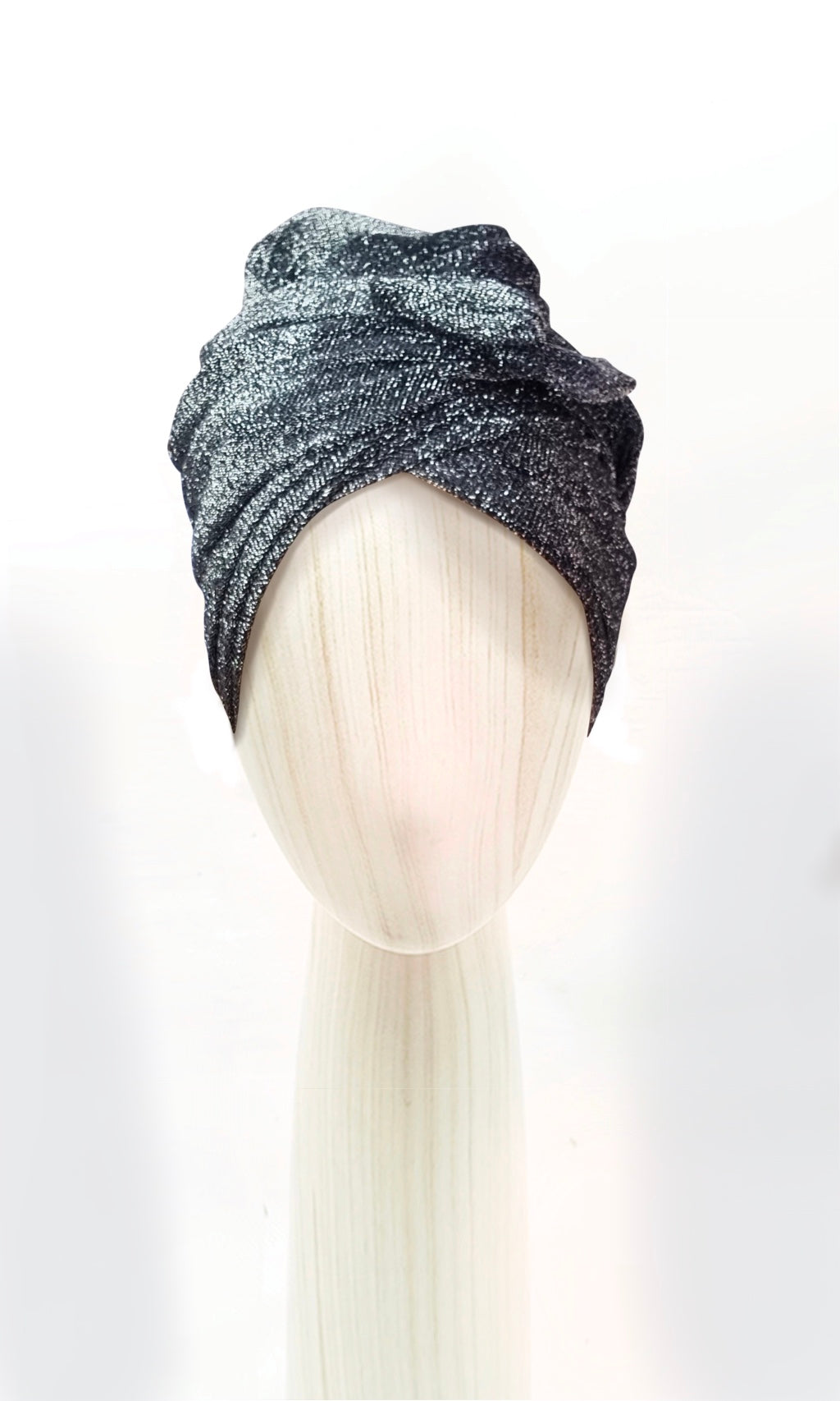 Josephine Wired Head Wrap Glitter Silver