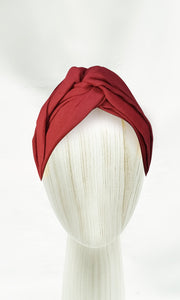 Josephine Wired Head Wrap -  Cerise Red