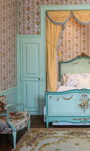 Inspiration iimage of a bedroom the collection Yesteryear was inspired by