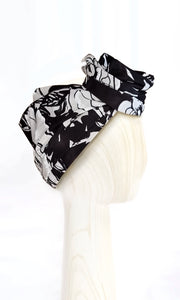 Josephine Wired Head Wrap - Roses are White